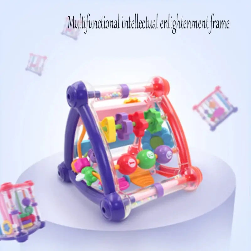 Infant Activity Play Cube Rattle Toy For Newborns