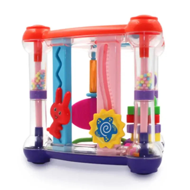 Infant Activity Play Cube Rattle Toy For Newborns