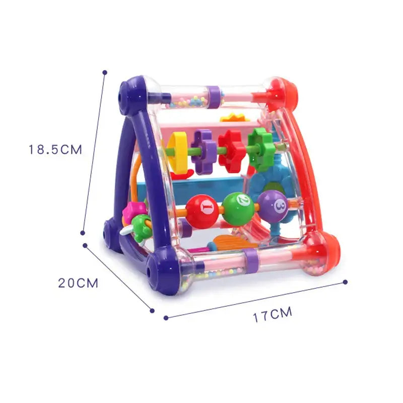 Infant Activity Play Cube Rattle Toy For Newborns
