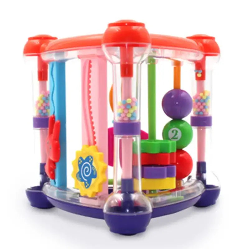 1PCS Color Infant Activity Play Cube Rattle Toy For Newborns