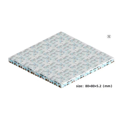 Snow Color Magnetic Building Block Base Plates Compatible With Bricks