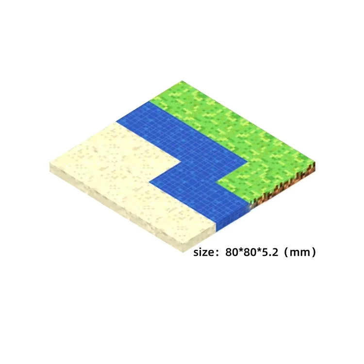 BeachRiverLawn Color Magnetic Building Block Base Plates Compatible With Bricks
