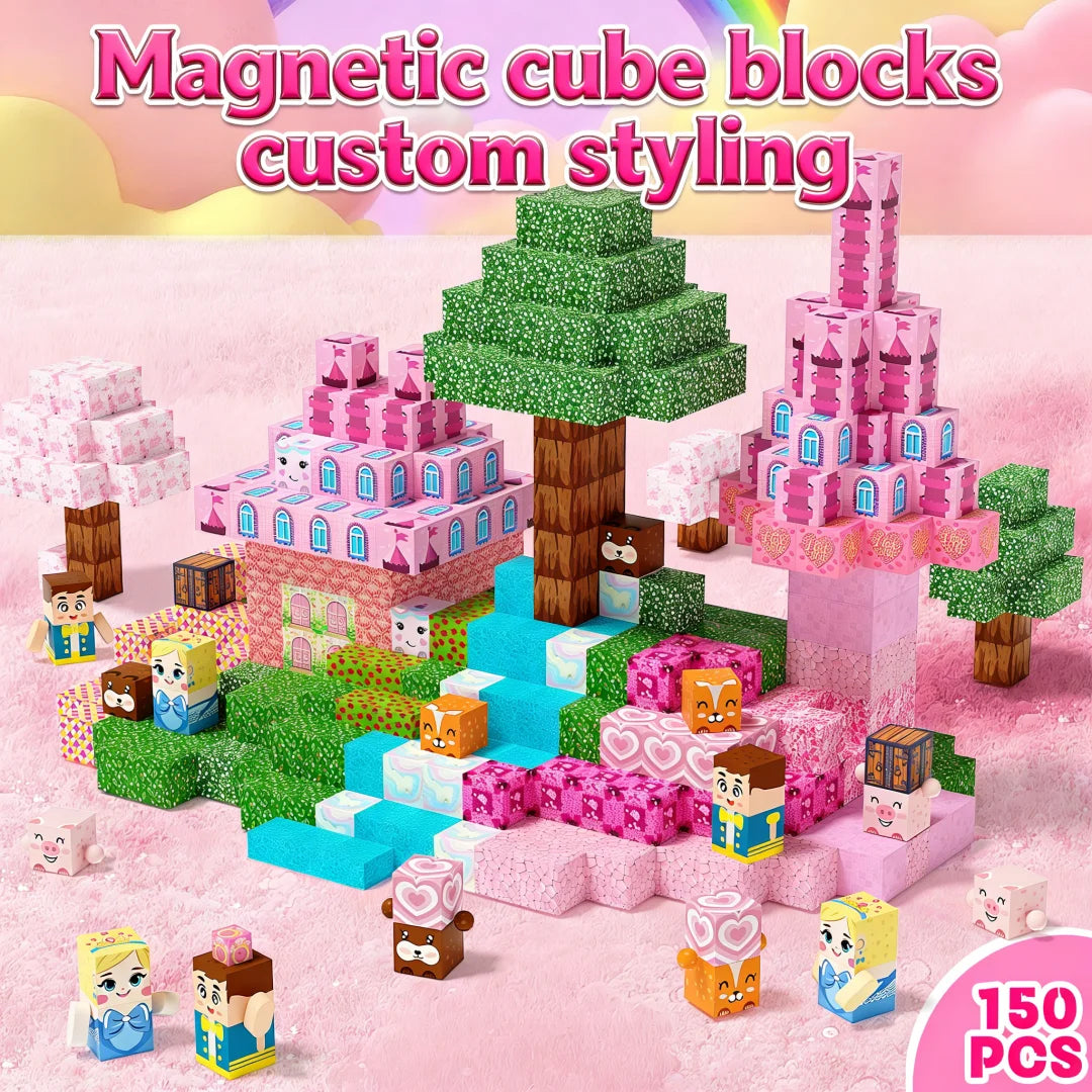 Light-Up Magnetic Tiles Building Set – 200-Piece STEM Toy