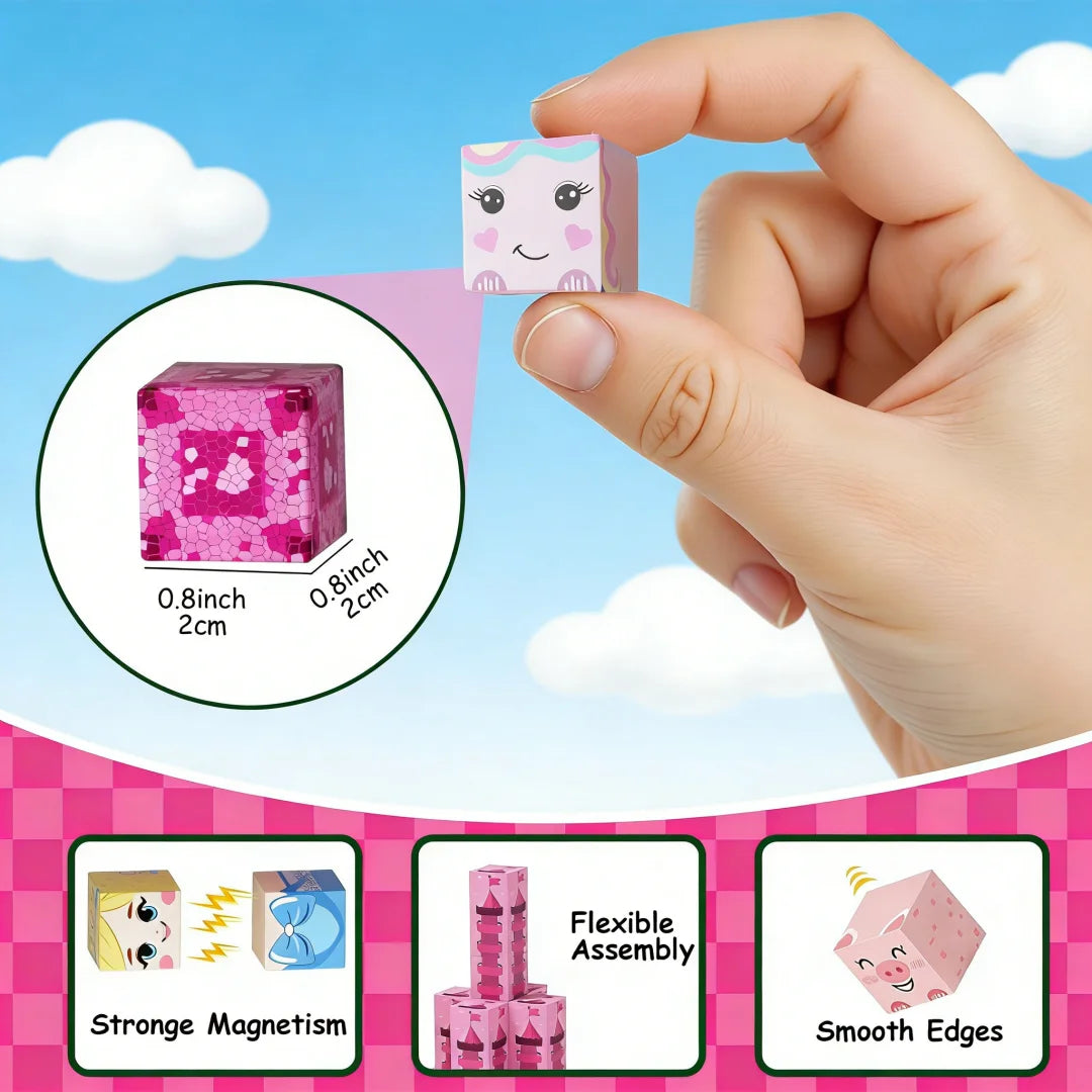 Light-Up Magnetic Tiles Building Set – 200-Piece STEM Toy