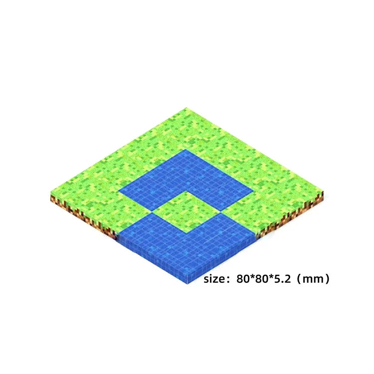 RiverLawn Color Magnetic Building Block Base Plates Compatible With Bricks