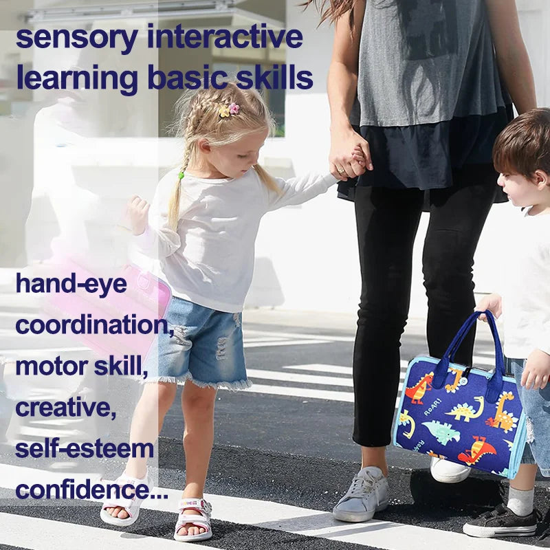 Felt Montessori Busy Board Book For Toddler Learning