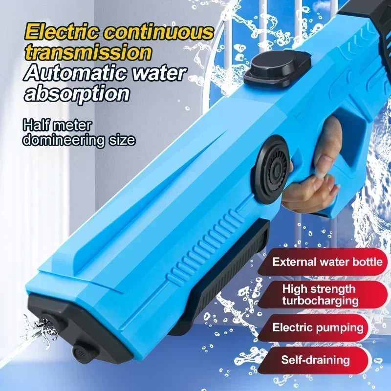 Electric Automatic Water Gun Pistol – Rechargeable Toy Blaster