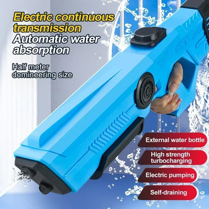 Electric Automatic Water Gun Pistol – Rechargeable Toy Blaster